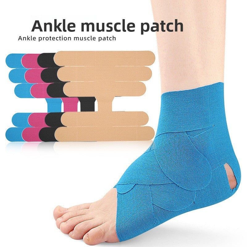 Ankle Pre-Cut Muscle Tape for Ankle Protection Elastic Compression Tape