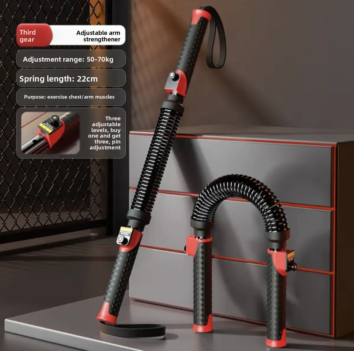 Adjustable Tension Arm Chest Exercise Trainer