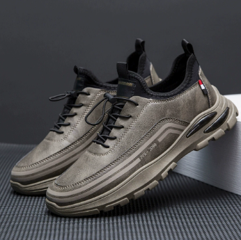 Cross-border wholesale sneaker men's 2024 spring new fashion Joker outdoor running shoes breathable fly woven casual shoes
