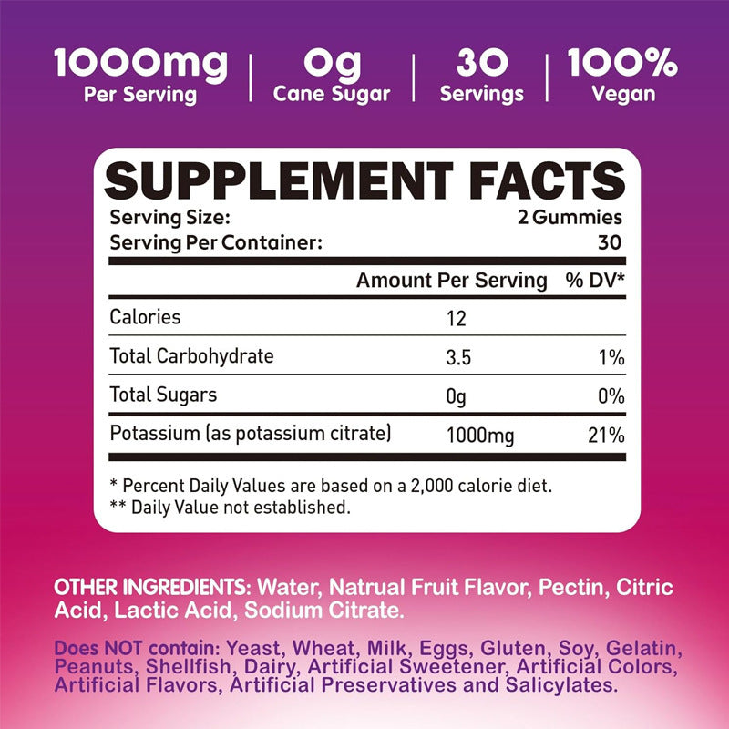 K potassium supplements