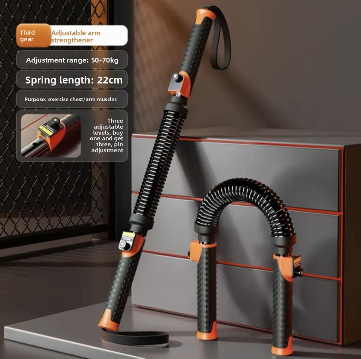 Adjustable Tension Arm Chest Exercise Trainer