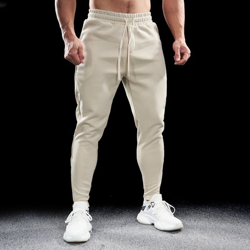 Mens Stretch Running Pants with Zipper