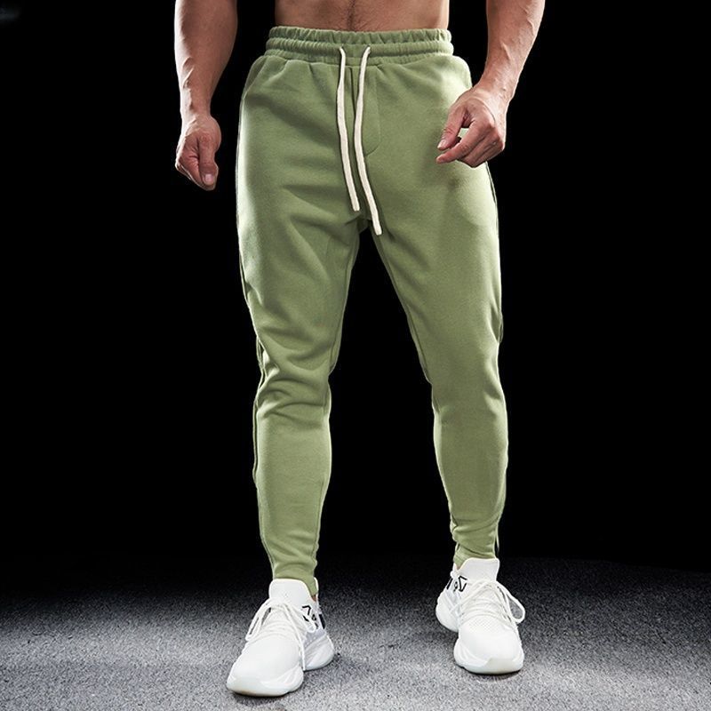 Mens Stretch Running Pants with Zipper