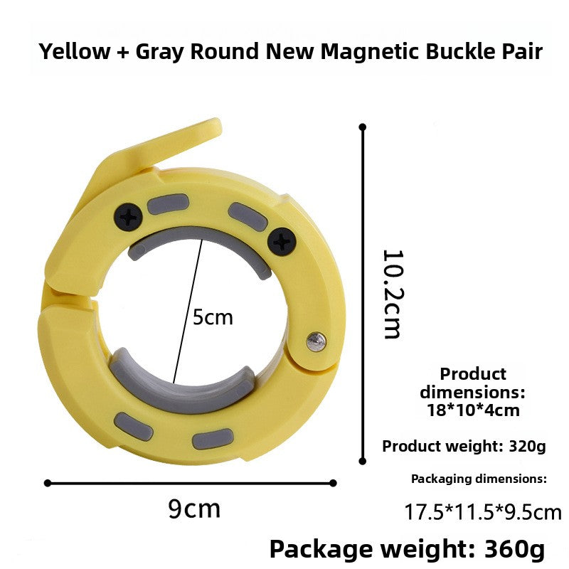 Fitness Barbell Magnetic Snap Lock Collar