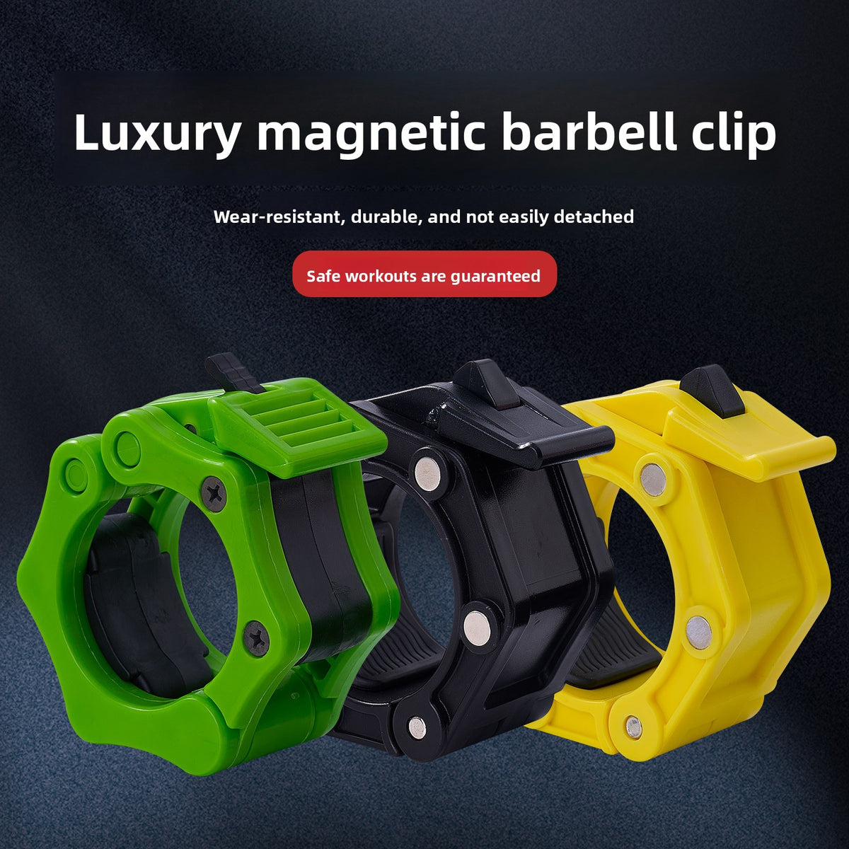 Fitness Barbell Magnetic Snap Lock Collar