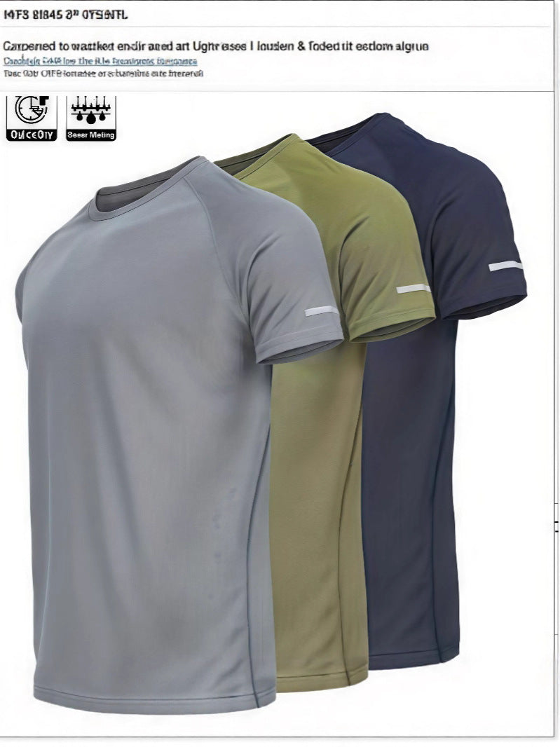 Quick-Dry Running, Blue Soccer Training, Fitness, and Casual Wear