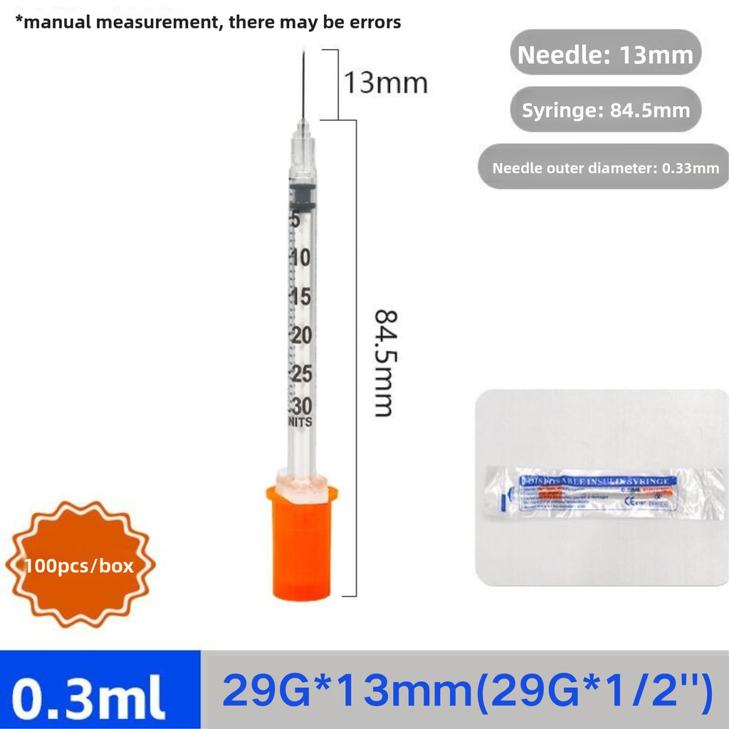 Disposable Insulin Syringe 1ml 31G 6mm with Needle