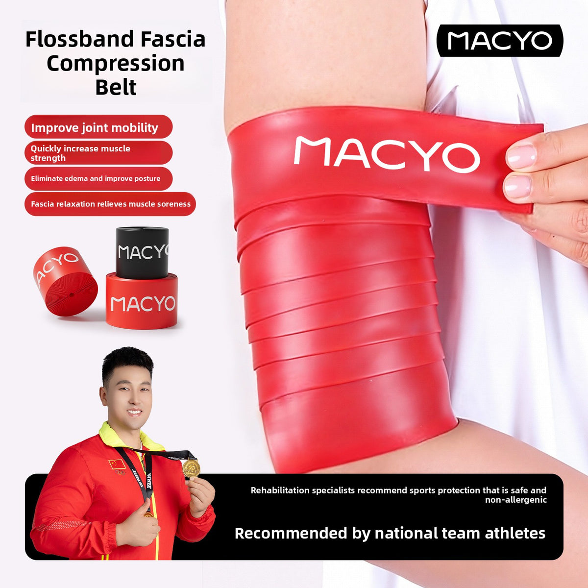 Fascia Compression Band for Fitness and Therapy