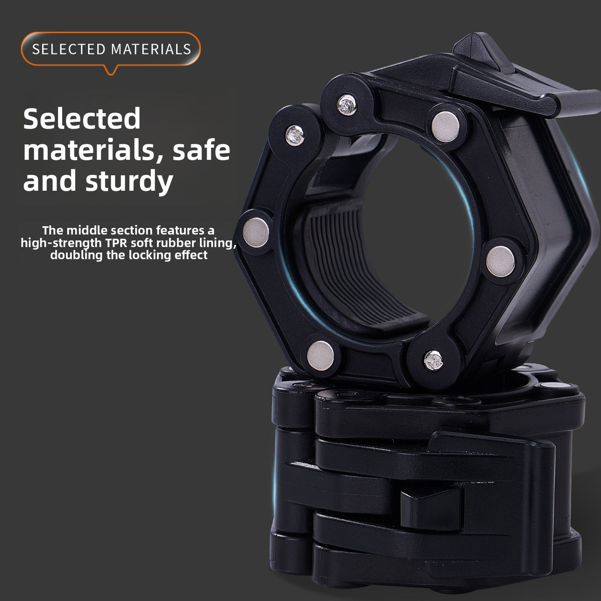 Fitness Barbell Magnetic Snap Lock Collar