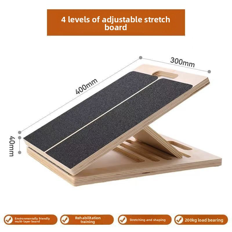 Adjustable Wooden Calf Stretching Fitness Board