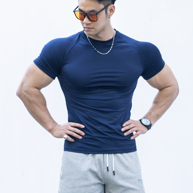 Men's High Elastic Quick-Dry Fitness Training T-Shirt