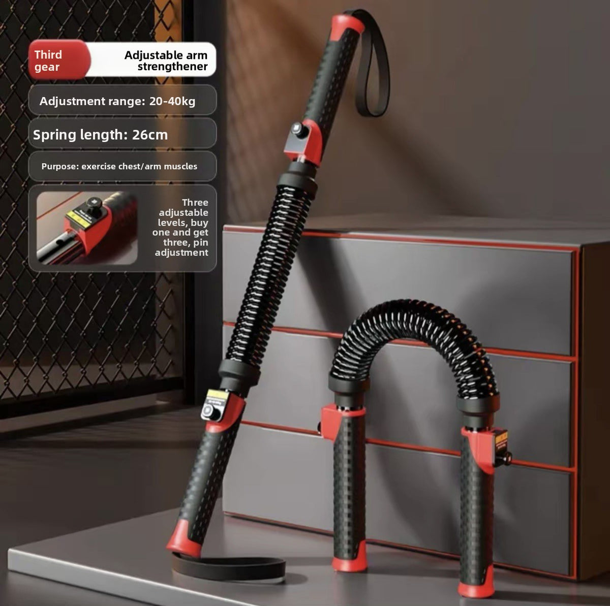 Adjustable Tension Arm Chest Exercise Trainer