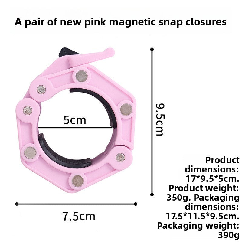 Fitness Barbell Magnetic Snap Lock Collar