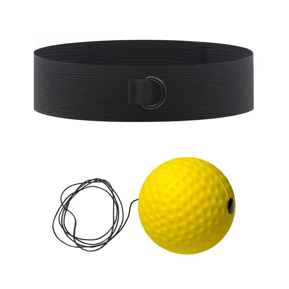 Head-Mounted Boxing Reaction Ball for Fitness and Reflex Training
