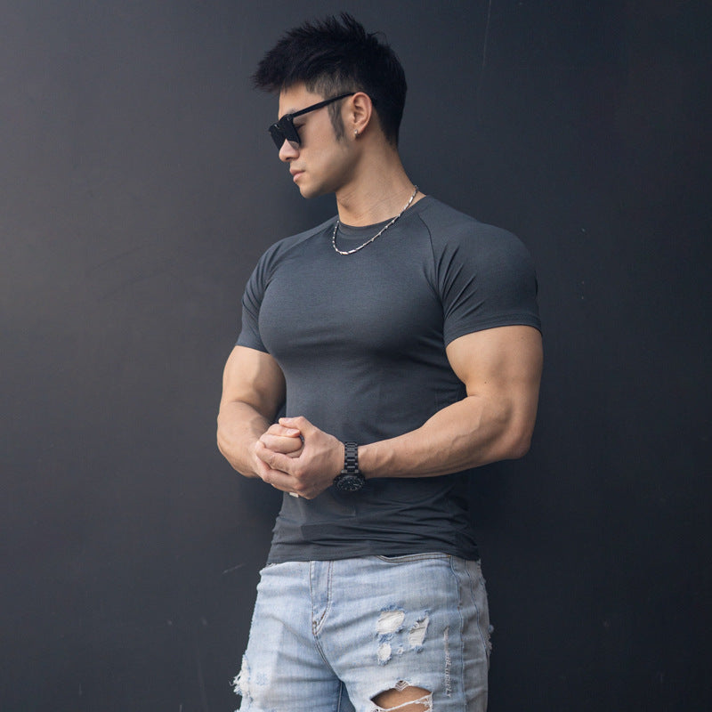 Men's High Elastic Quick-Dry Fitness Training T-Shirt