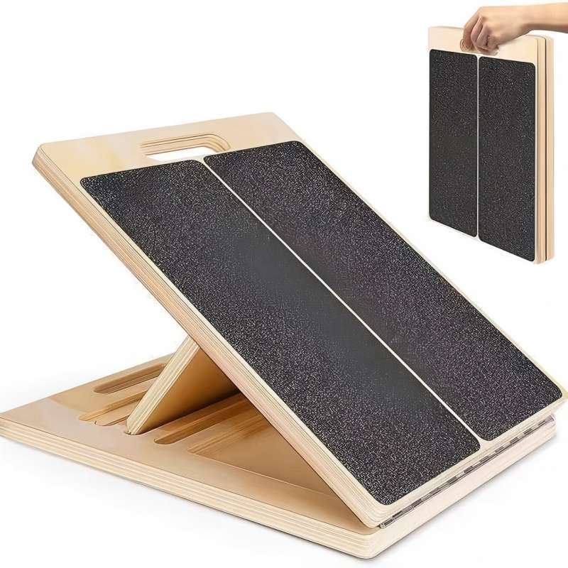 Adjustable Wooden Calf Stretching Fitness Board