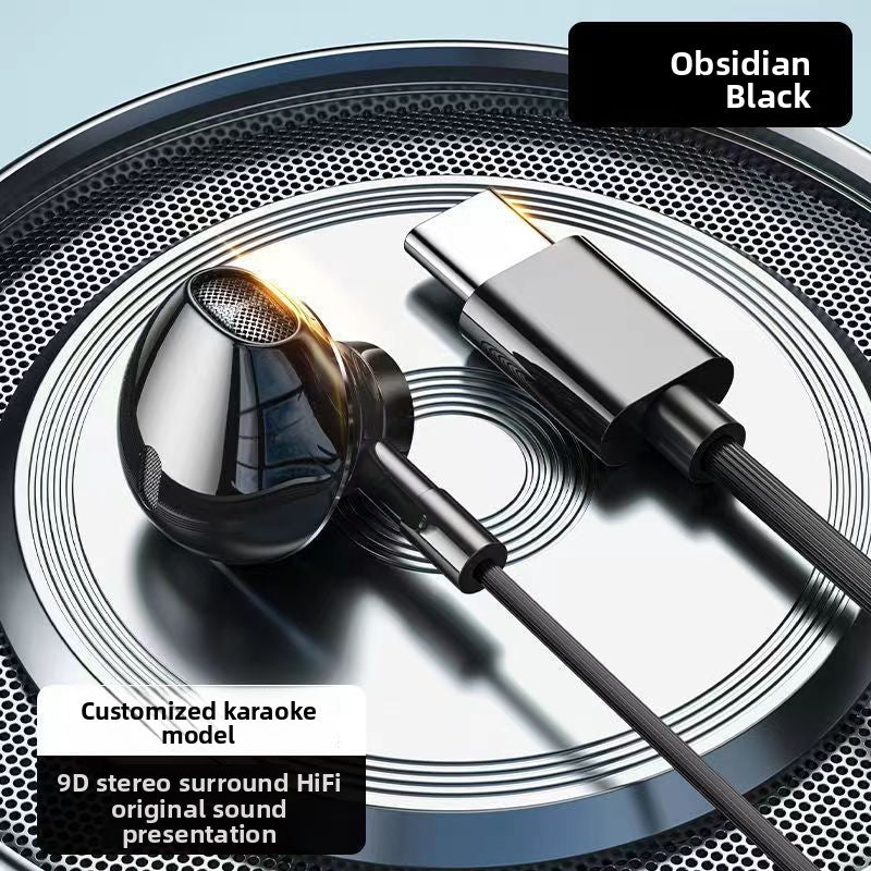 Metal In-Ear Wired Headphones with Microphone