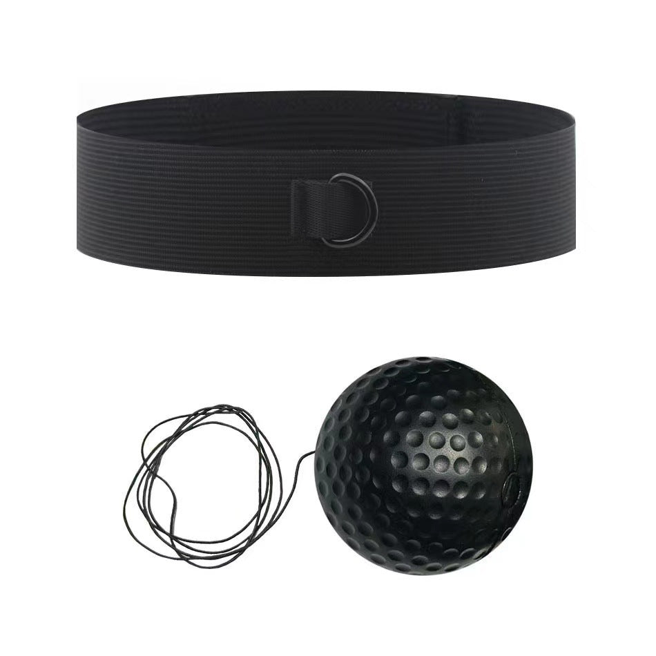 Head-Mounted Boxing Reaction Ball for Fitness and Reflex Training