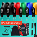 11-piece combined fitness exercise resistance rope set