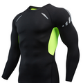 Men's Long-Sleeve Stretchy Base Layer Tight-Fitting Fitness Clothing