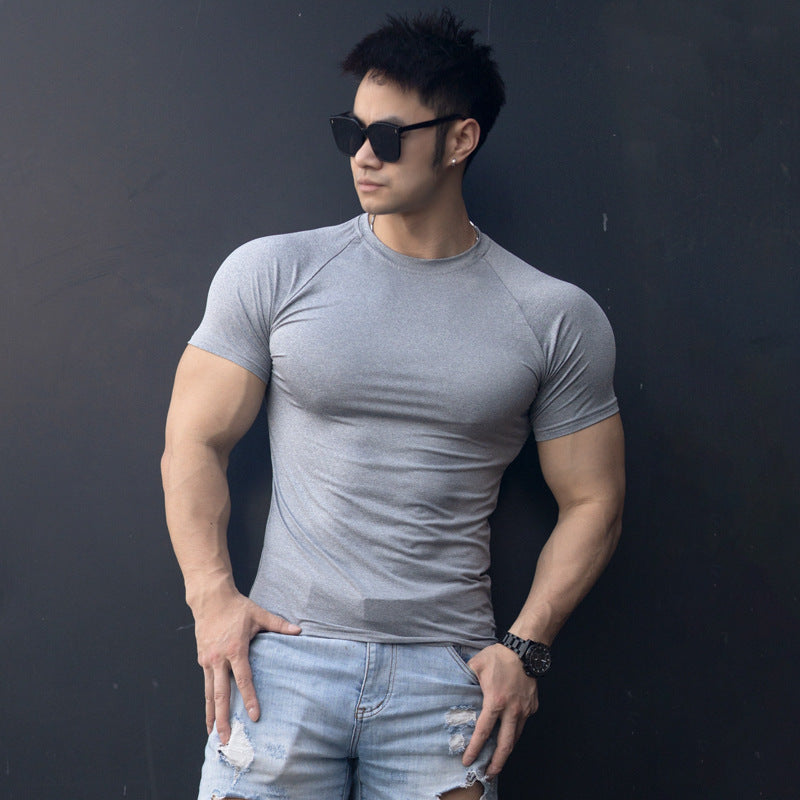 Men's High Elastic Quick-Dry Fitness Training T-Shirt