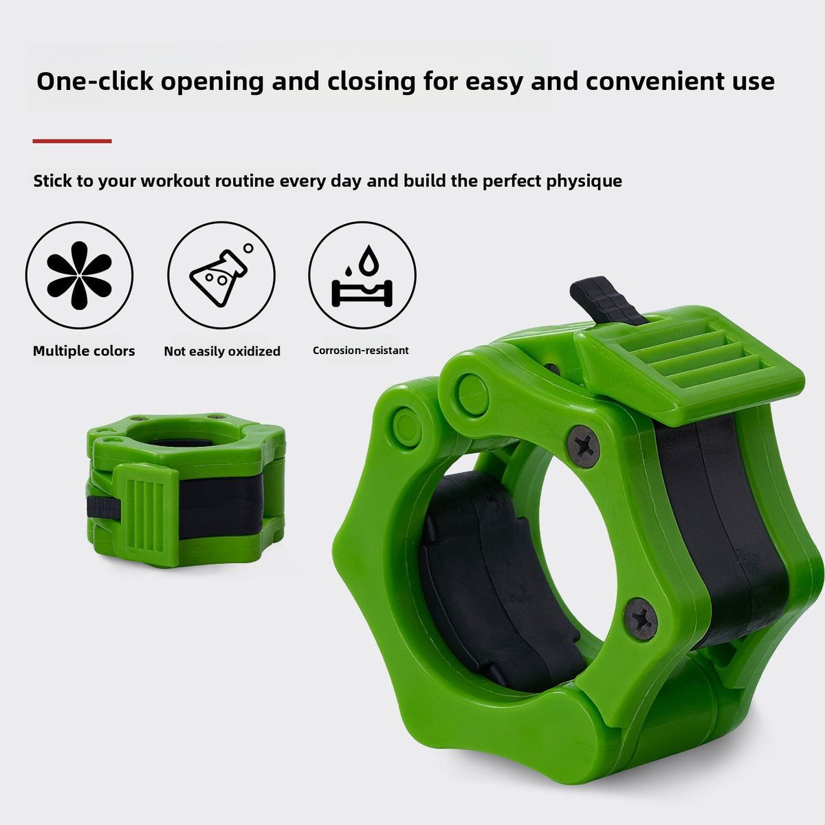 Fitness Barbell Magnetic Snap Lock Collar