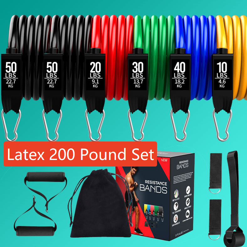 11-piece combined fitness exercise resistance rope set