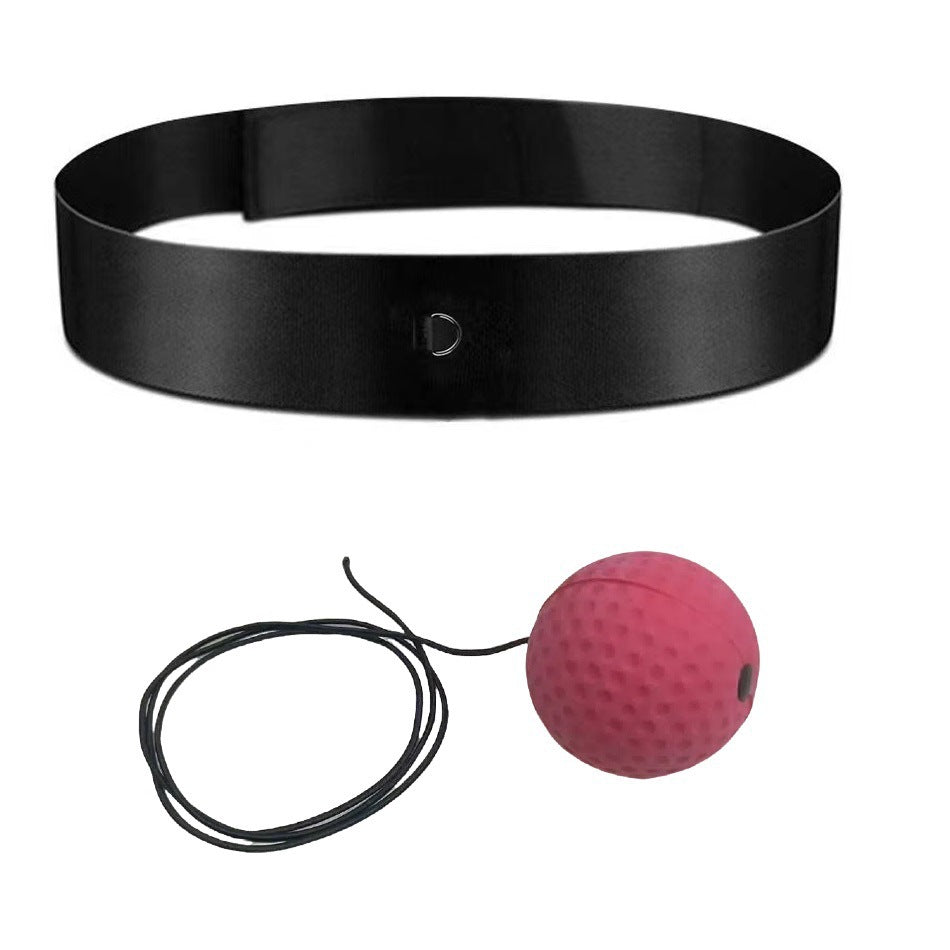 Head-Mounted Boxing Reaction Ball for Fitness and Reflex Training
