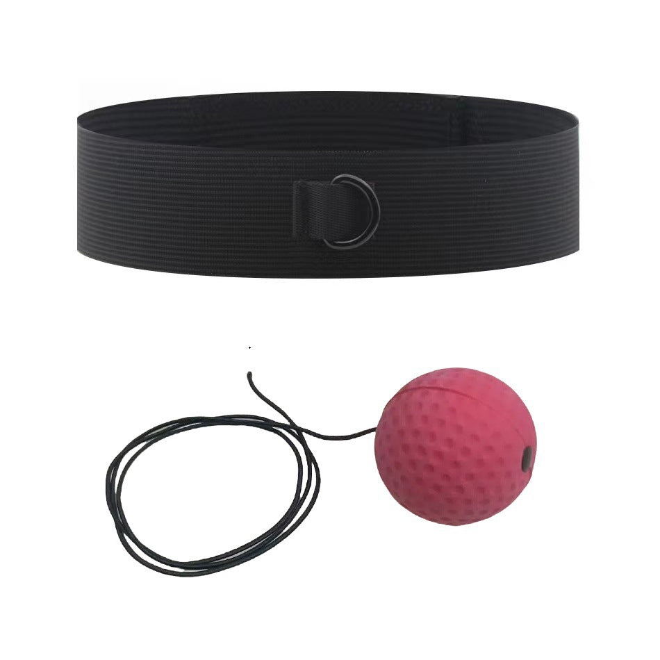 Head-Mounted Boxing Reaction Ball for Fitness and Reflex Training