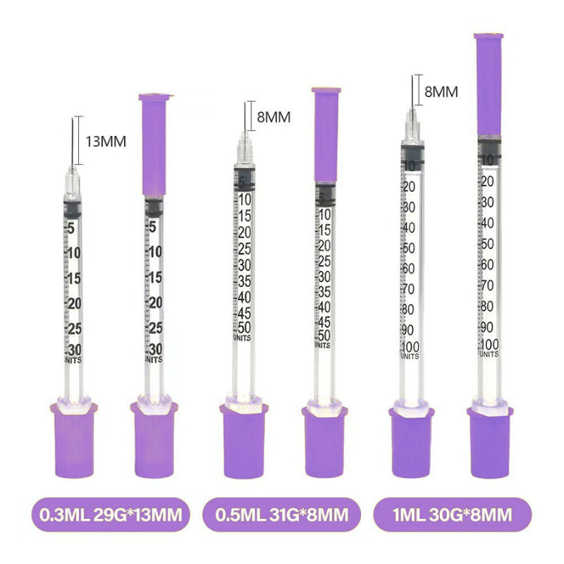 Disposable Insulin Syringe 1ml 31G 6mm with Needle