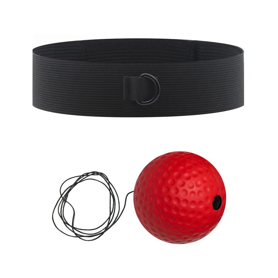 Head-Mounted Boxing Reaction Ball for Fitness and Reflex Training