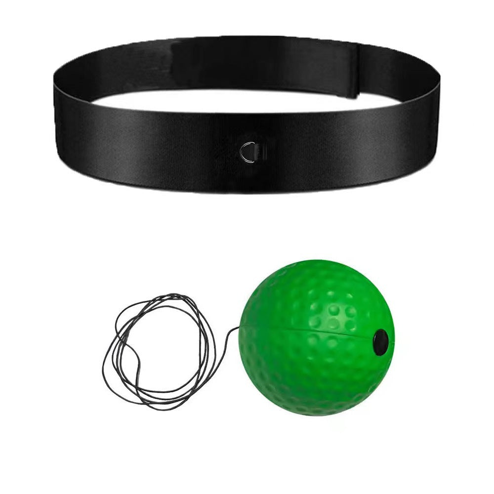 Head-Mounted Boxing Reaction Ball for Fitness and Reflex Training