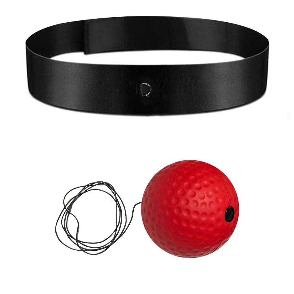 Head-Mounted Boxing Reaction Ball for Fitness and Reflex Training