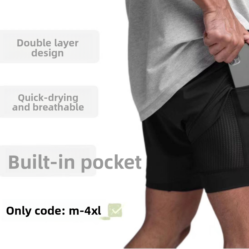 Breathable Quick-Dry Muscle Fitness Shorts