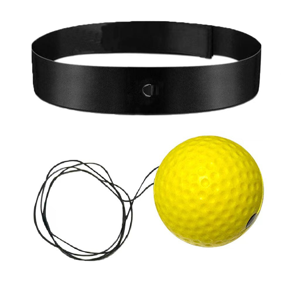 Head-Mounted Boxing Reaction Ball for Fitness and Reflex Training