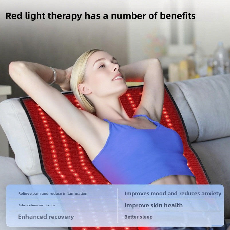 Dual-Wave Infrared Heating Pad with Red Light Therapy
